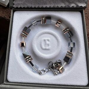 Coeur de Lion GeoCUBE Bracelet- ice blue